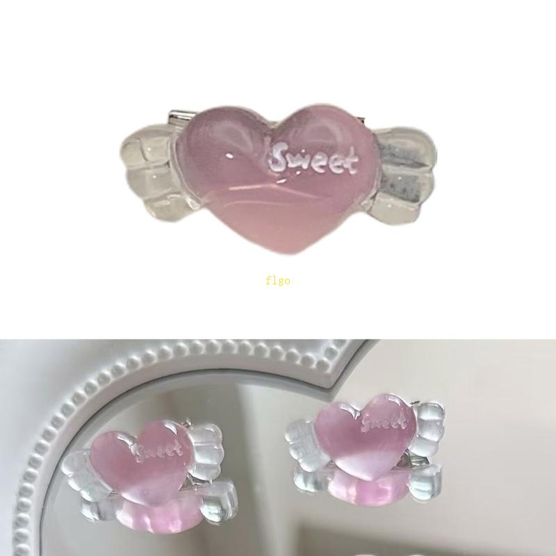 Kẹp Tóc Hình Trái Tim Dễ Thương Cho Bé Gái