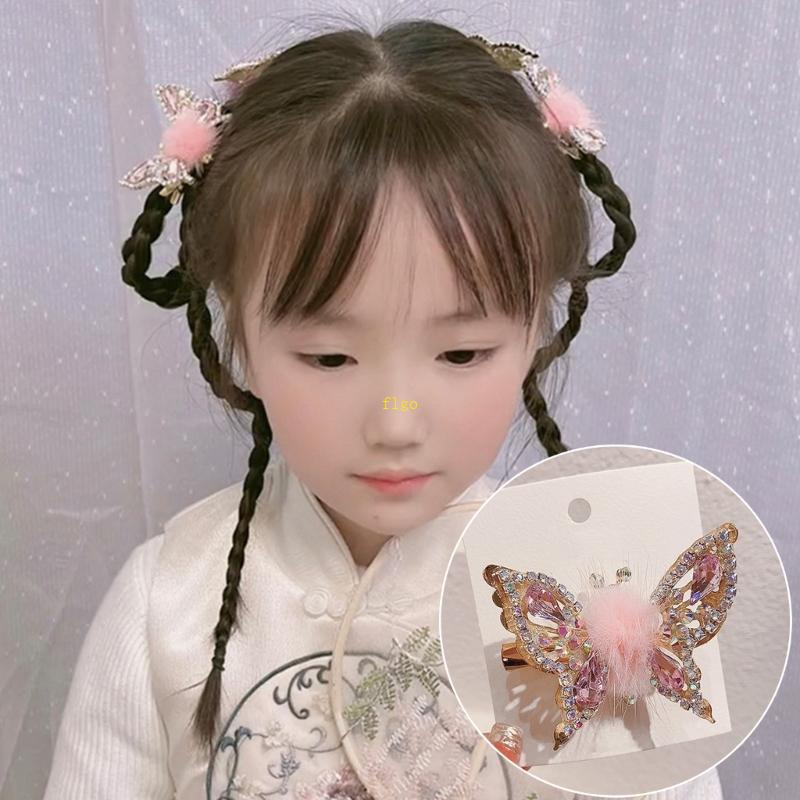 Kẹp Tóc Hình Bướm Đính Đá Thời Trang Cho Nữ