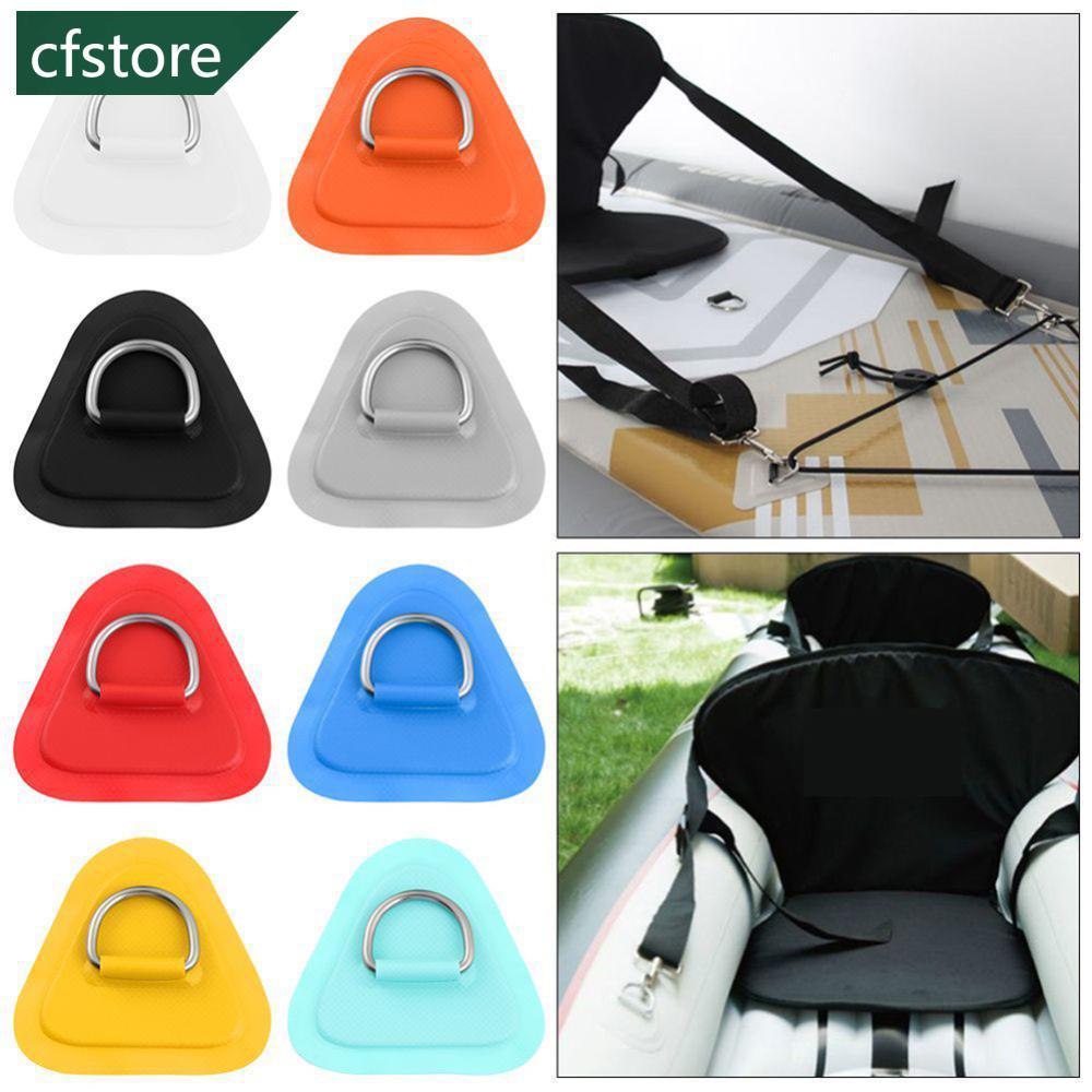 Cfstore Bộ Đệm Dây Bungee Tam Giác Bằng PVC Kèm Vòng Inox Chữ D Cho Ván Lướt Sóng E6N2