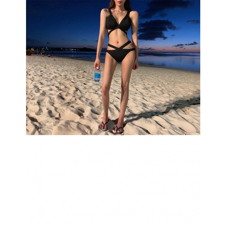 Bộ Bikini 2 Mảnh Buộc Dây Hở Lưng Phong Cách Âu Mỹ Quyến Rũ