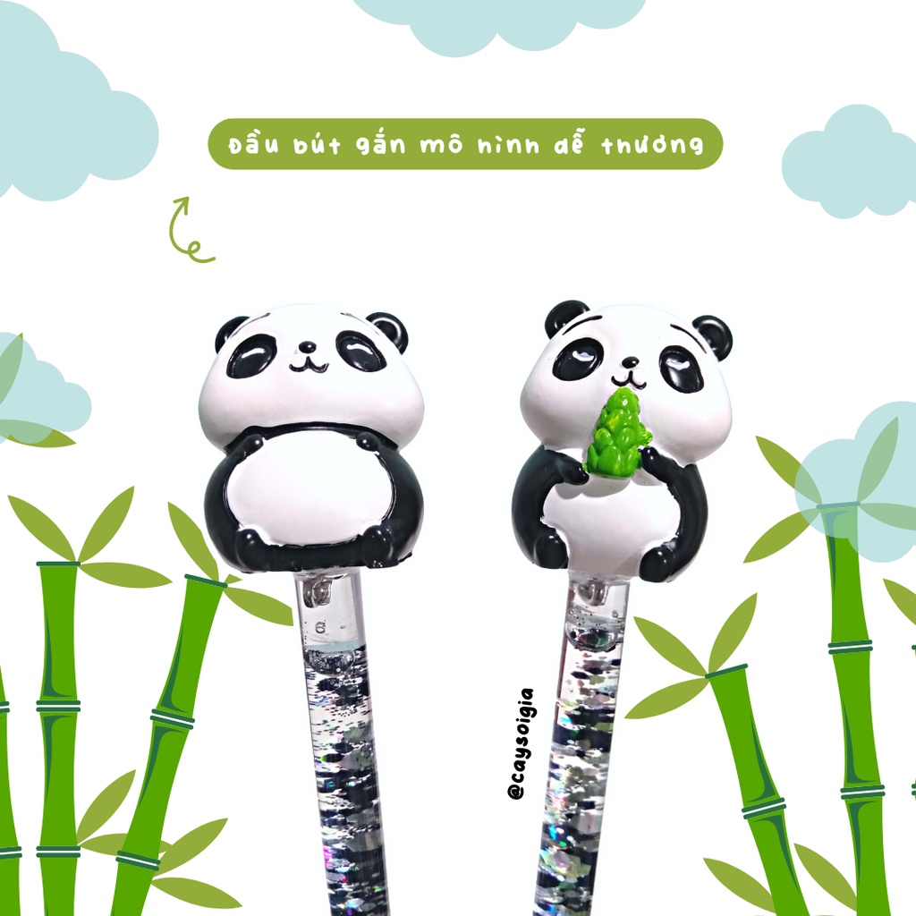 S124 - Bút dao rọc giấy gấu trúc dễ thương unbox đơn hàng, cắt sticker băng dán washi tape - Cây Sồi Già
