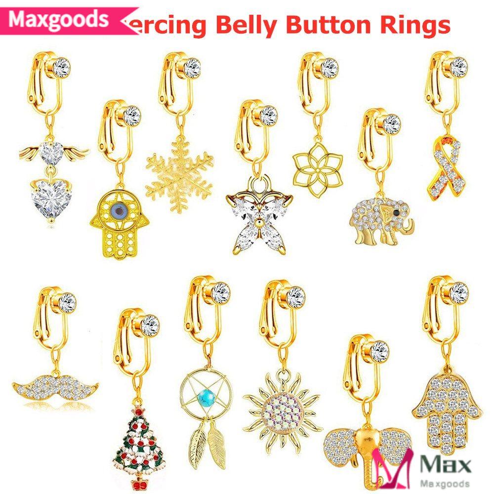 Khuyên Rốn Dạng Kẹp Trang Sức Giả Cơ Thể Kiểu Dáng Mới