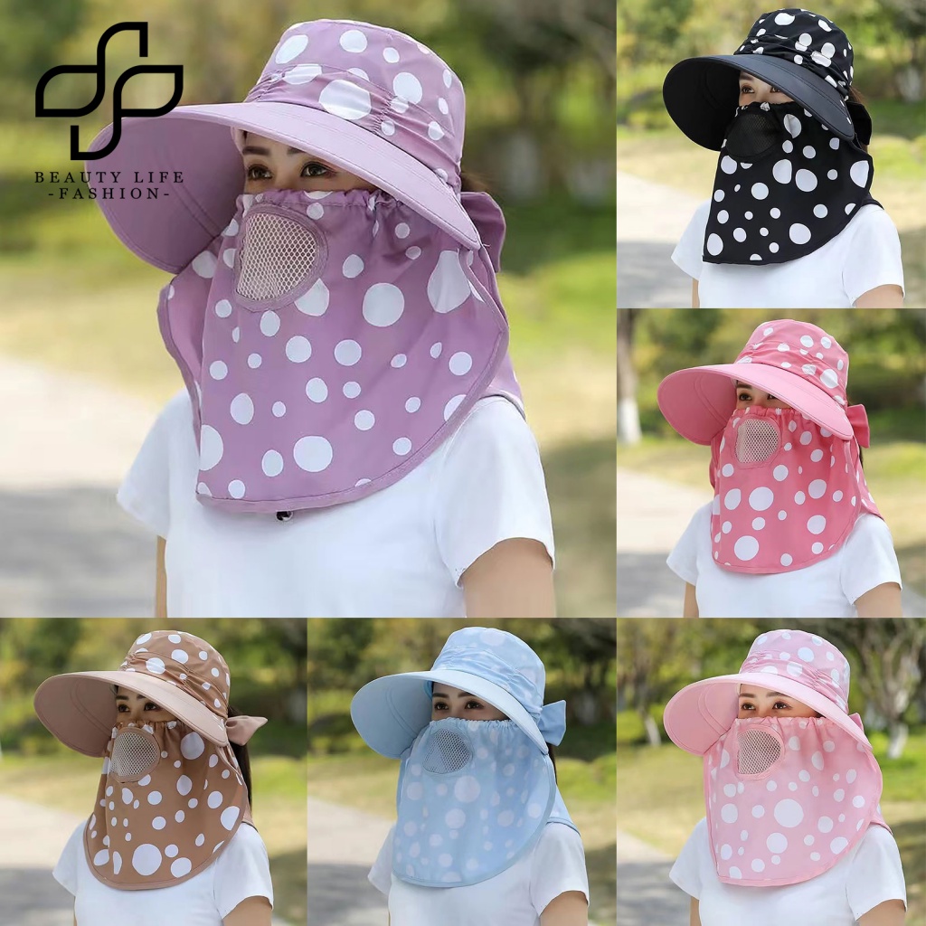Nón Rộng Vành Chất Liệu Cotton Có Thể Gấp Gọn Thời Trang Đi Biển Cho Nữ