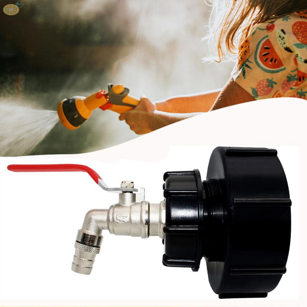 【VARSTR】Reliable IBC Adapter for Rainwater Tank with S100x8 and S60XCoarse Thread 3/4" Ball Valve Outlet Valve