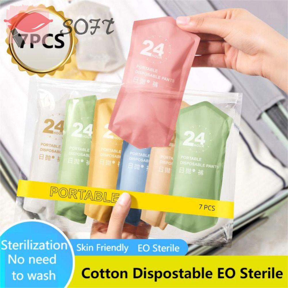 Quần Lót Cotton In Họa Tiết Lá Dùng Một Lần Cho Phụ Nữ Sau Sinh