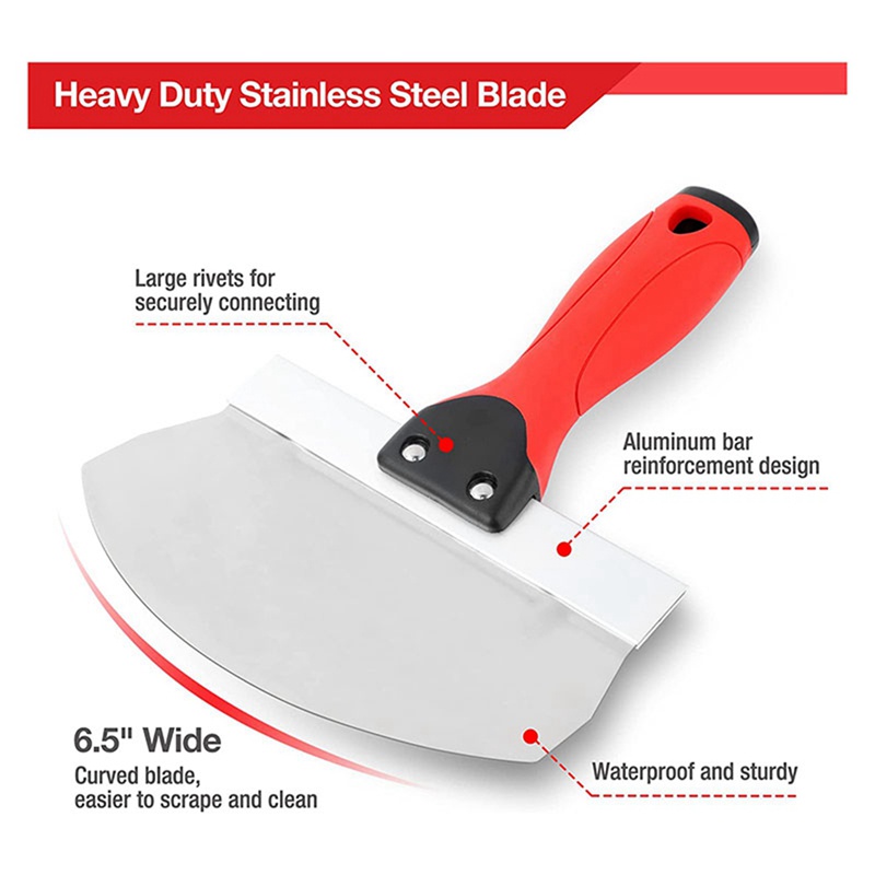 Bộ 2 Dụng Cụ Múc Canh Đường Cong 6.5 Inch Bằng Thép Không Gỉ Chuyên Dụng Cho Vẽ Tranh