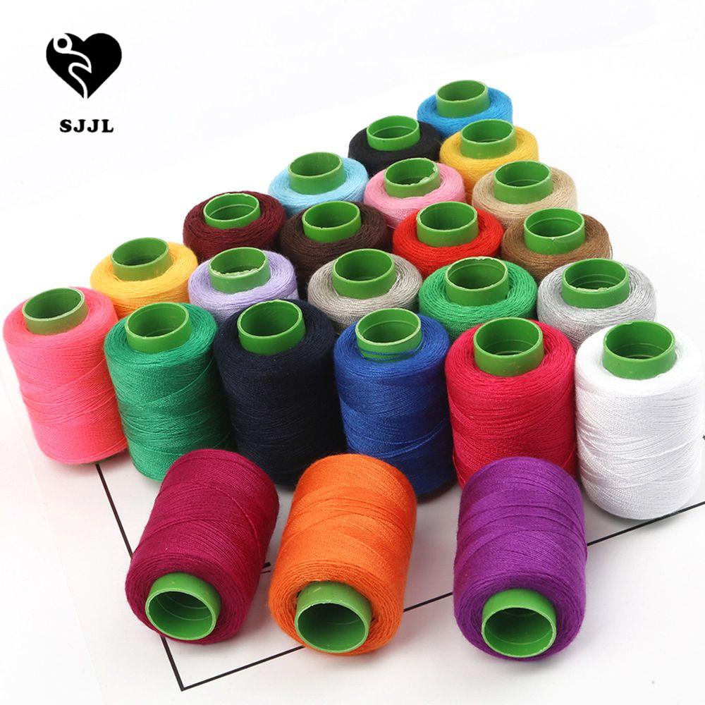 Cuộn chỉ SJJL đầy màu sắc dùng may vá thủ công DIY