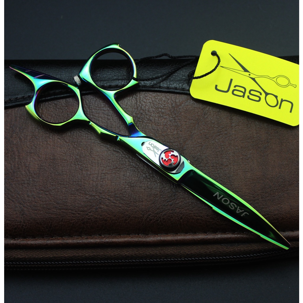Kéo Cắt Tóc Màu Xanh Lá Cây Cá Tính 5.5 inch HC-01