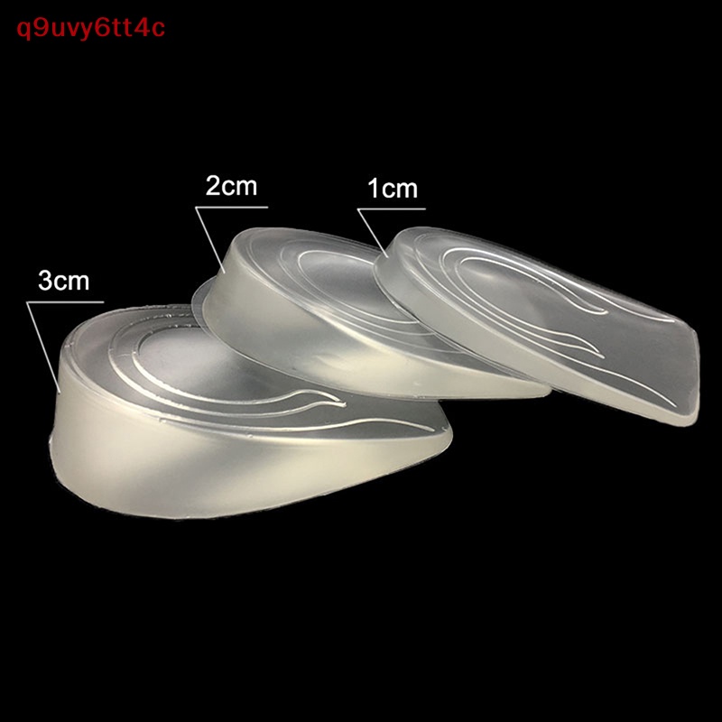 {Q9uvy6tt4c} 1 đôi giày nâng cao nam nữ đế giày đế silicon gót chân tăng cao mới