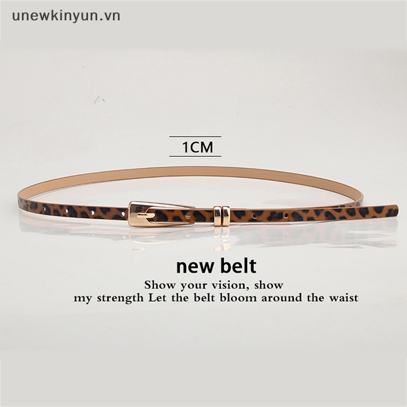 Thắt Lưng Giả Da Bản Nhỏ Thiết Kế Đơn Giản Thời Trang Cho Nữ