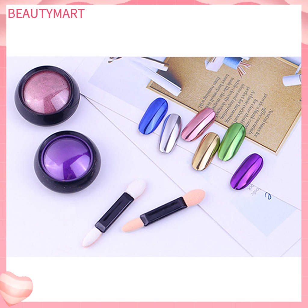 Hộp Bột Kim Tuyến Hiệu Ứng Chrome Tráng Gương Phủi Bụi Làm Móng Nghệ Thuật Thời Trang Cho Nữ [beautymart]