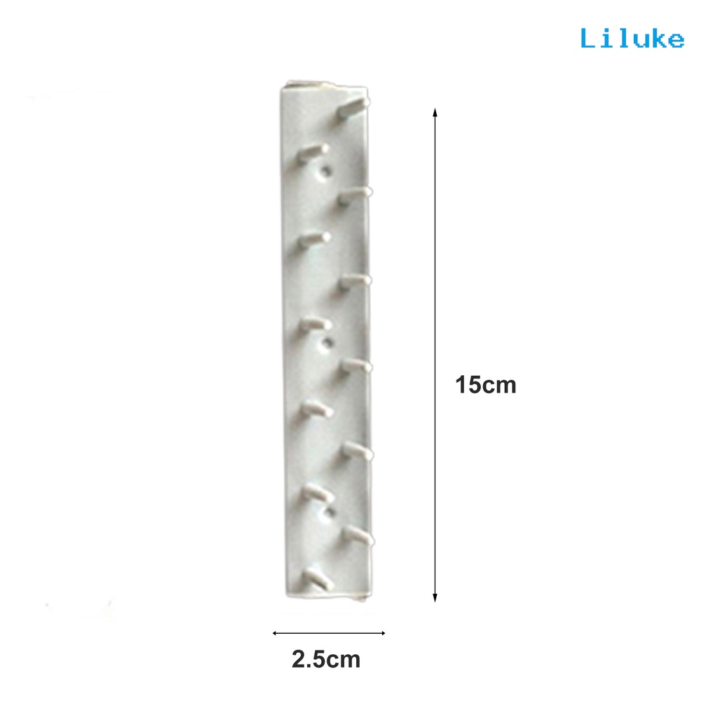 Móc Nhựa Dán Tường Treo Trang Sức 9 Trong 1 Tiện Lợi