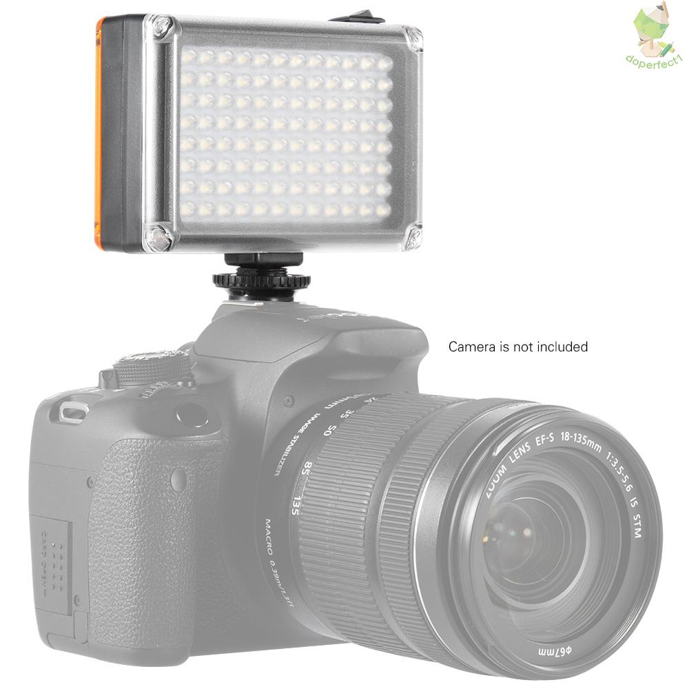 Mini Portable On-camera LED Video Fill-in Light Panel 5400K/ 3200K CRI85+ with White &amp; Orange Filters for    DSLR Camera   Came-6.5