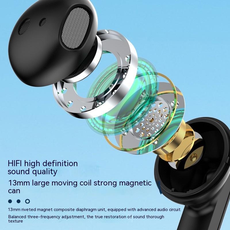 Tai Nghe Bluetooth 5.3 TWS Năng Lượng Thấp Trong Suốt Dùng Chơi Game