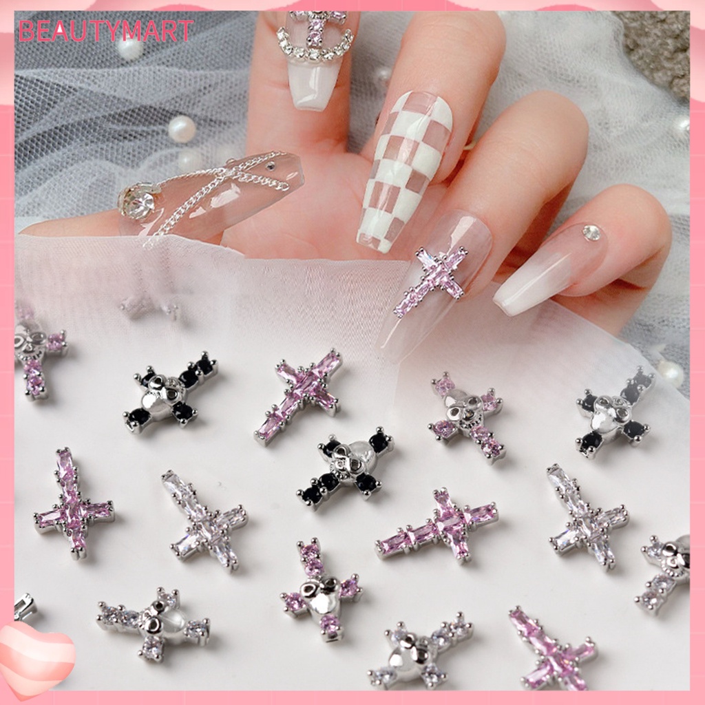 Phụ Kiện Trang Trí Móng Tay 3D Màu Sắc Sống Động Dễ Sử Dụng