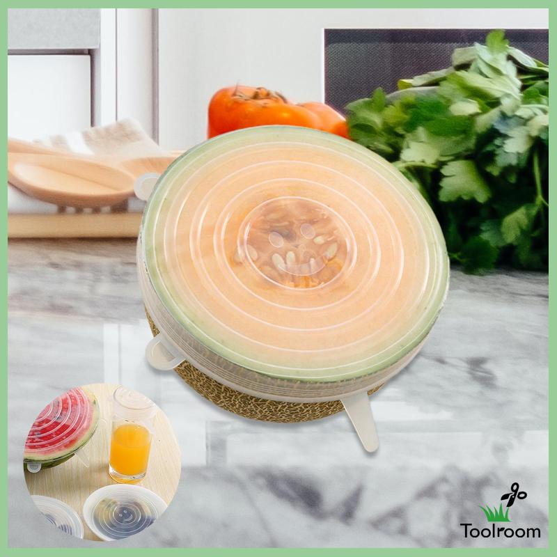 Set 6 Nắp Silicone Co Giãn Đậy Hộp Thực Phẩm