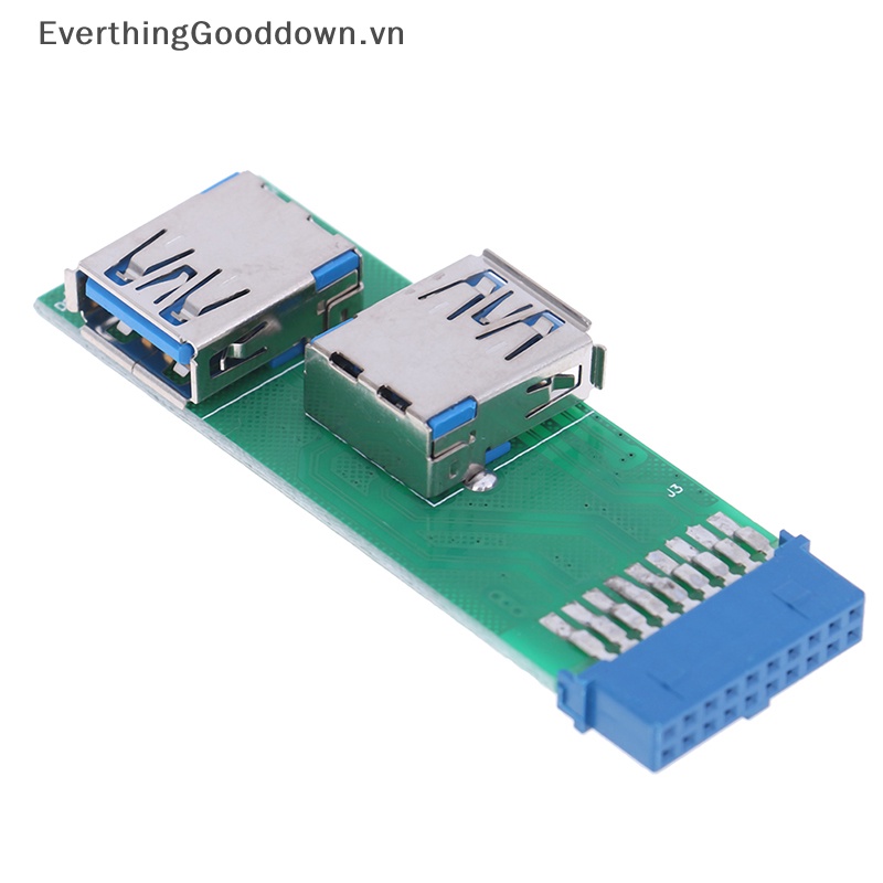 1 Bộ Chuyển Đổi 2 Cổng USB 3.0 Female Sang 20 Pin Female vn
