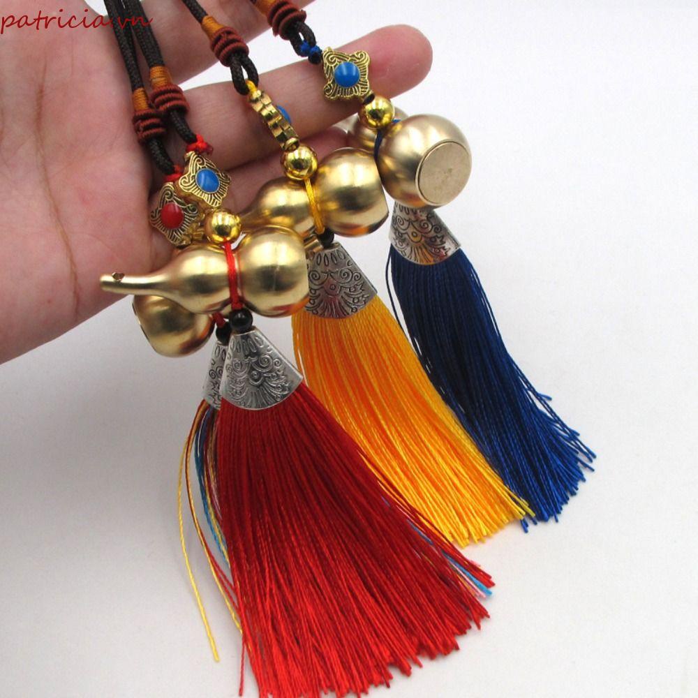 Móc Khóa Dây Thừng Bện Thủ Công Phong Cách Trung Hoa Cổ Điển Treo Xe Hơi Đồ Chơi Trẻ Em