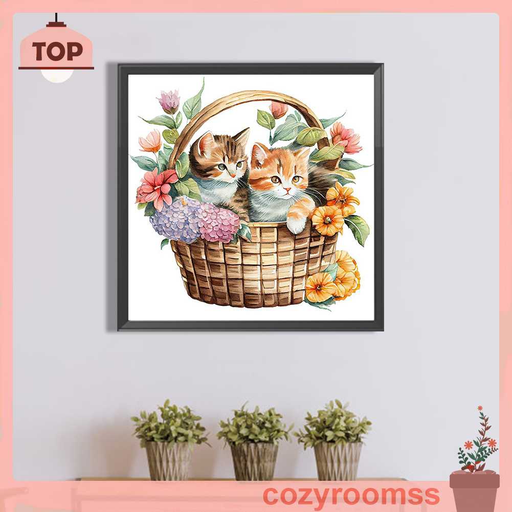 Tranh Đính Đá Kim Cương Toàn Bộ 5D DIY Hình Vẽ Hoa Trang Trí Nhà Cửa