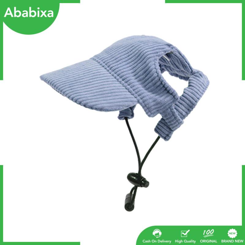 Mũ Bóng Chày Chống Nắng Bằng Vải Nhung Có Lỗ Tai Có Thể Điều Chỉnh Cho Thú Cưng