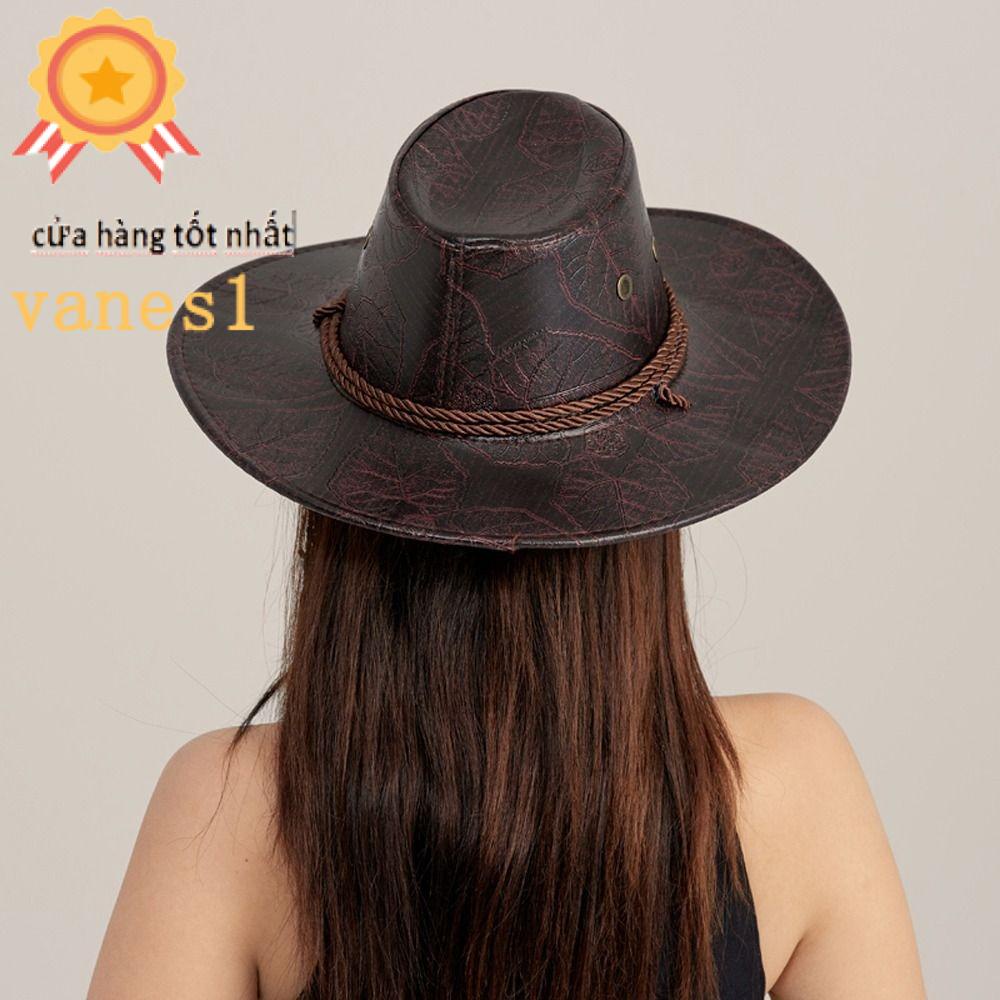 Mũ Cao Bồi Chống Nắng Vành Rộng Phong Cách Cao Bồi Phương Tây VANES1