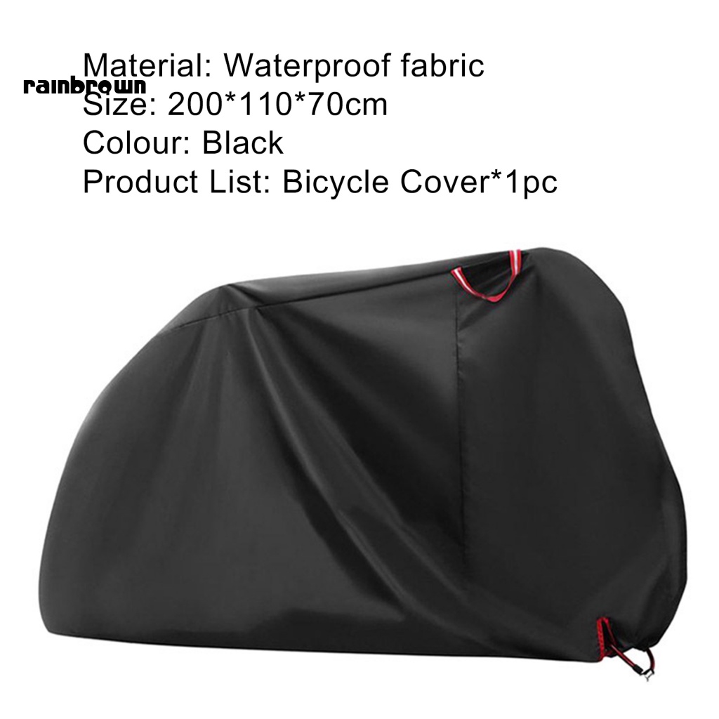 Vỏ Trùm Xe Đạp MTB Màu Đen Chống Nước / Bụi / Tia UV Độ Sâu Cao