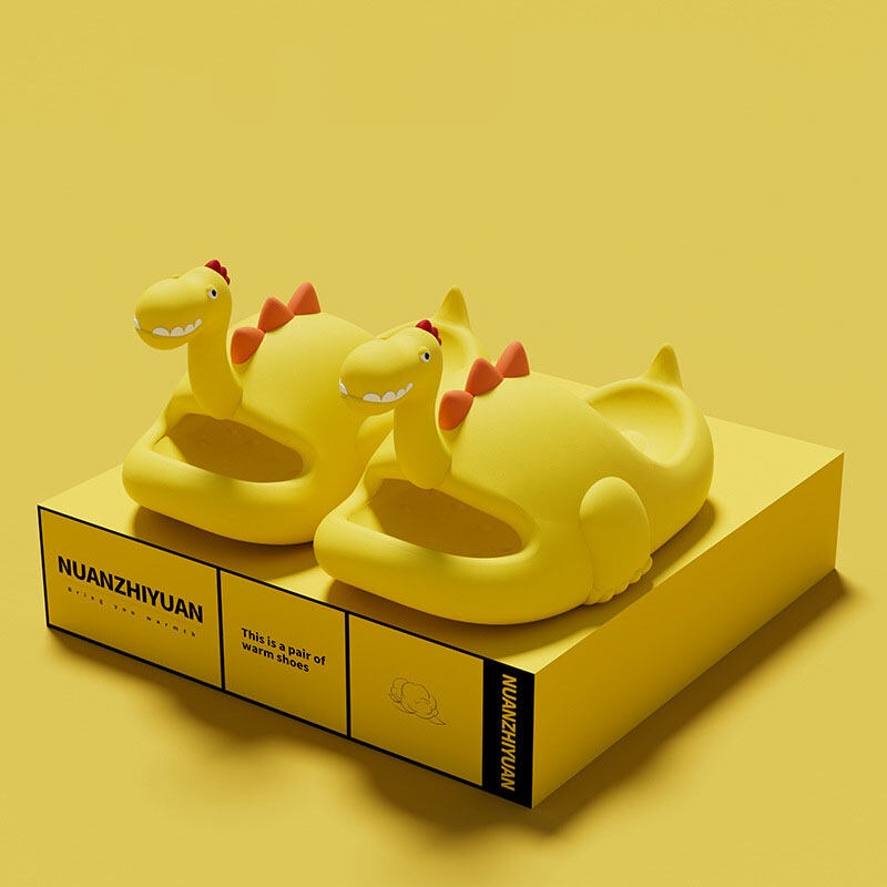 Dép Nhựa EVA Đế Mềm Hình Khủng Long Dễ Thương Cho Nữ