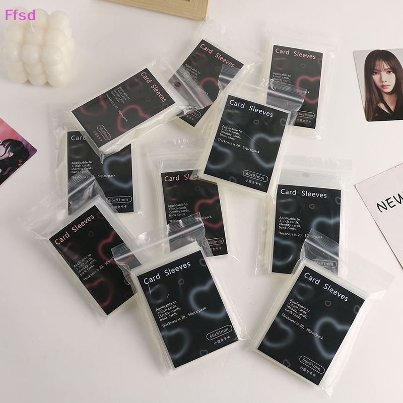 Bộ 1 / 50 Tấm Phim Cứng Trong Suốt Bảo Vệ Album Ảnh CPP Không Axit