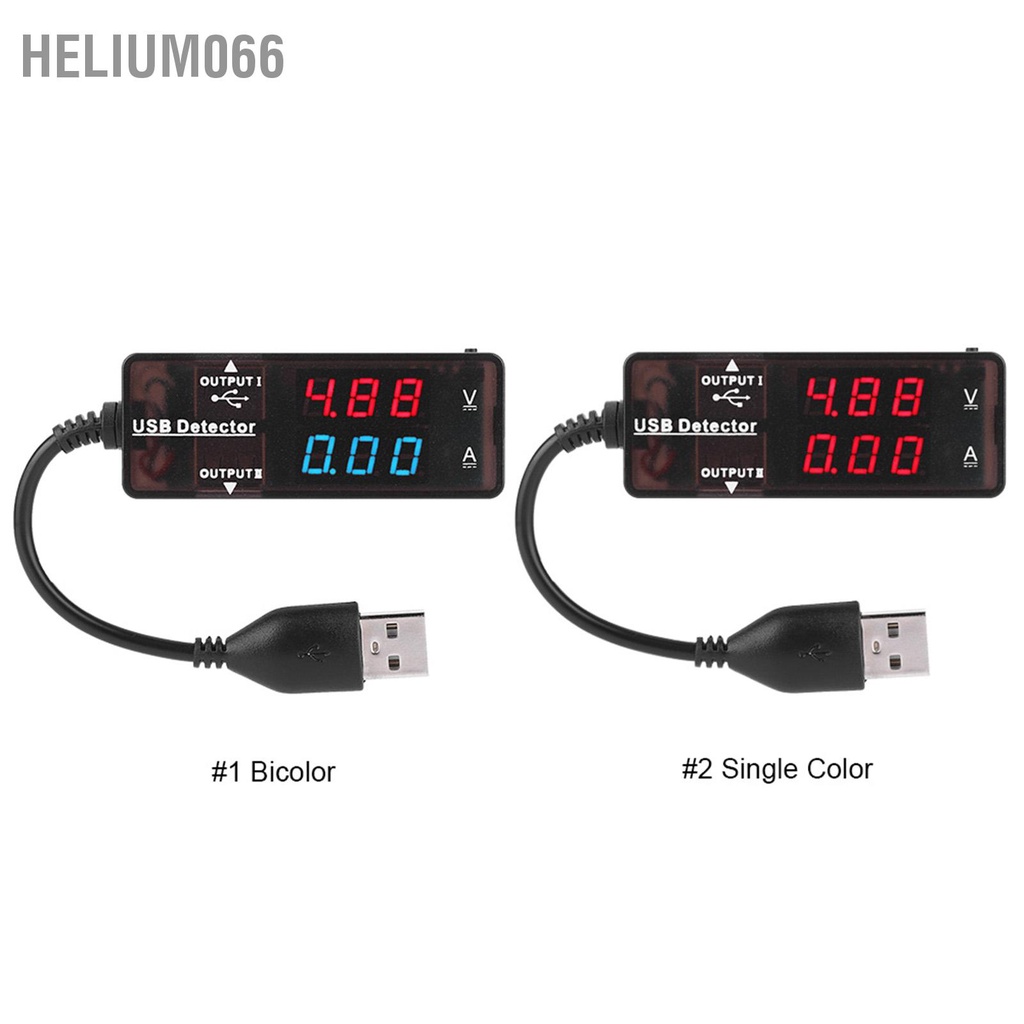 Helium066 YB26VA Màn Hình Kép USB Dò Khuếch  Điện Máy Đo Dung Lượng Pin Kiểm Tra