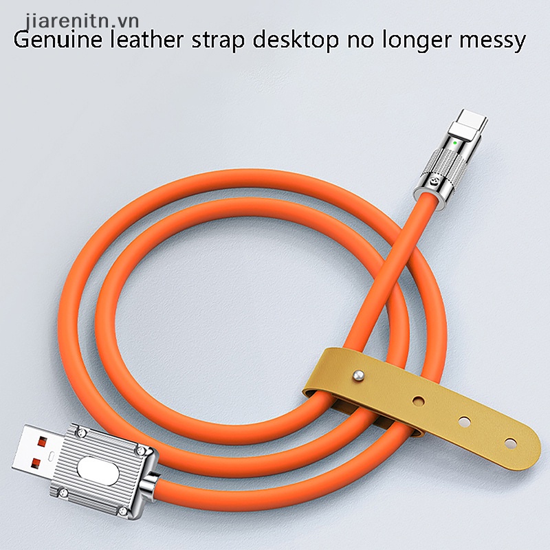 Cáp Sạc Nhanh Type C 120W Bằng Hợp Kim Kẽm Và Silicon Phát Quang Độc Đáo Cho Huawei vn