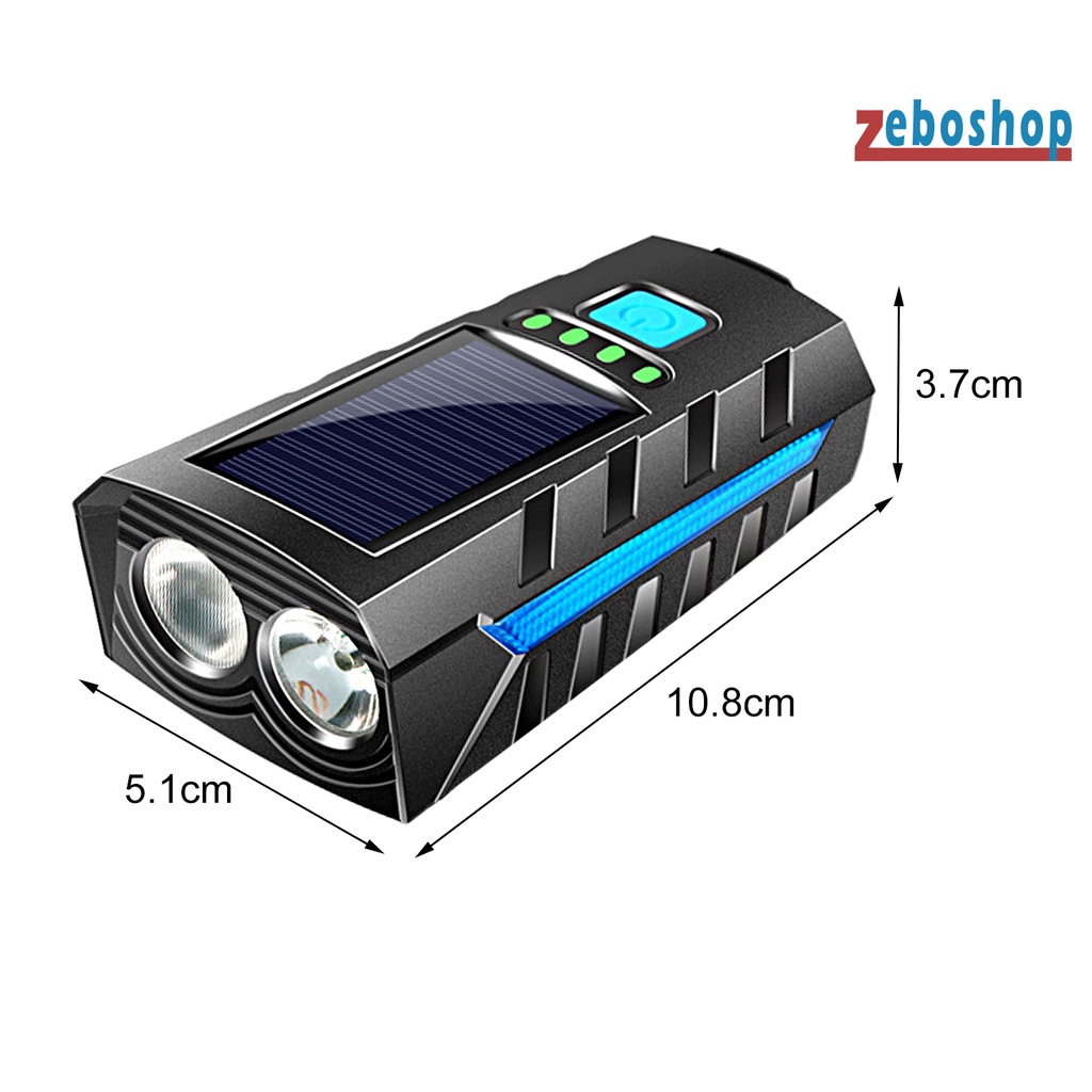 1 Bộ Loa Đèn Đôi 3 Chế Độ Sáng Cao Chống Nước Sử Dụng Năng Lượng Mặt Trời