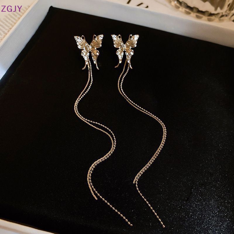 Khuyên Tai Kim Loại Cánh Bướm Dạng Kẹp Mới