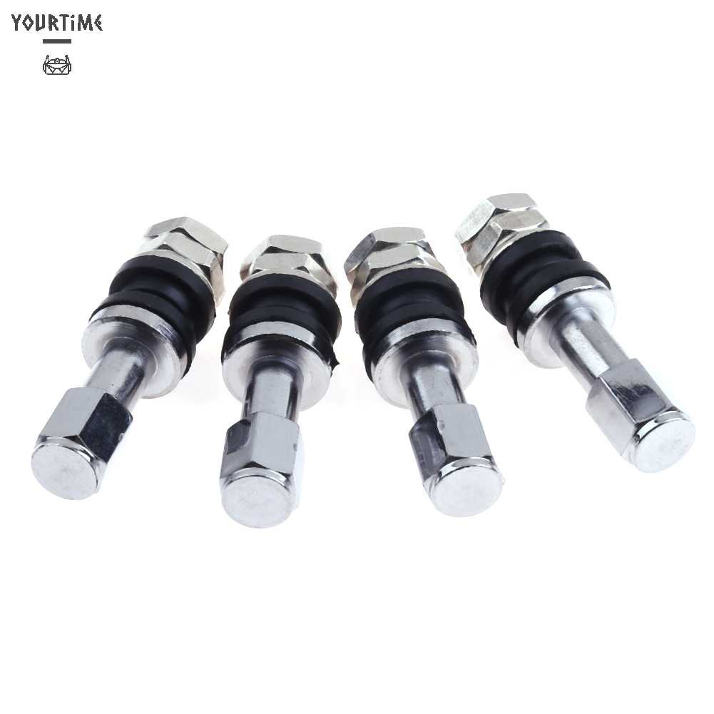 Set 4 Nắp Van Bánh Xe Hơi Bằng Thép Không Gỉ