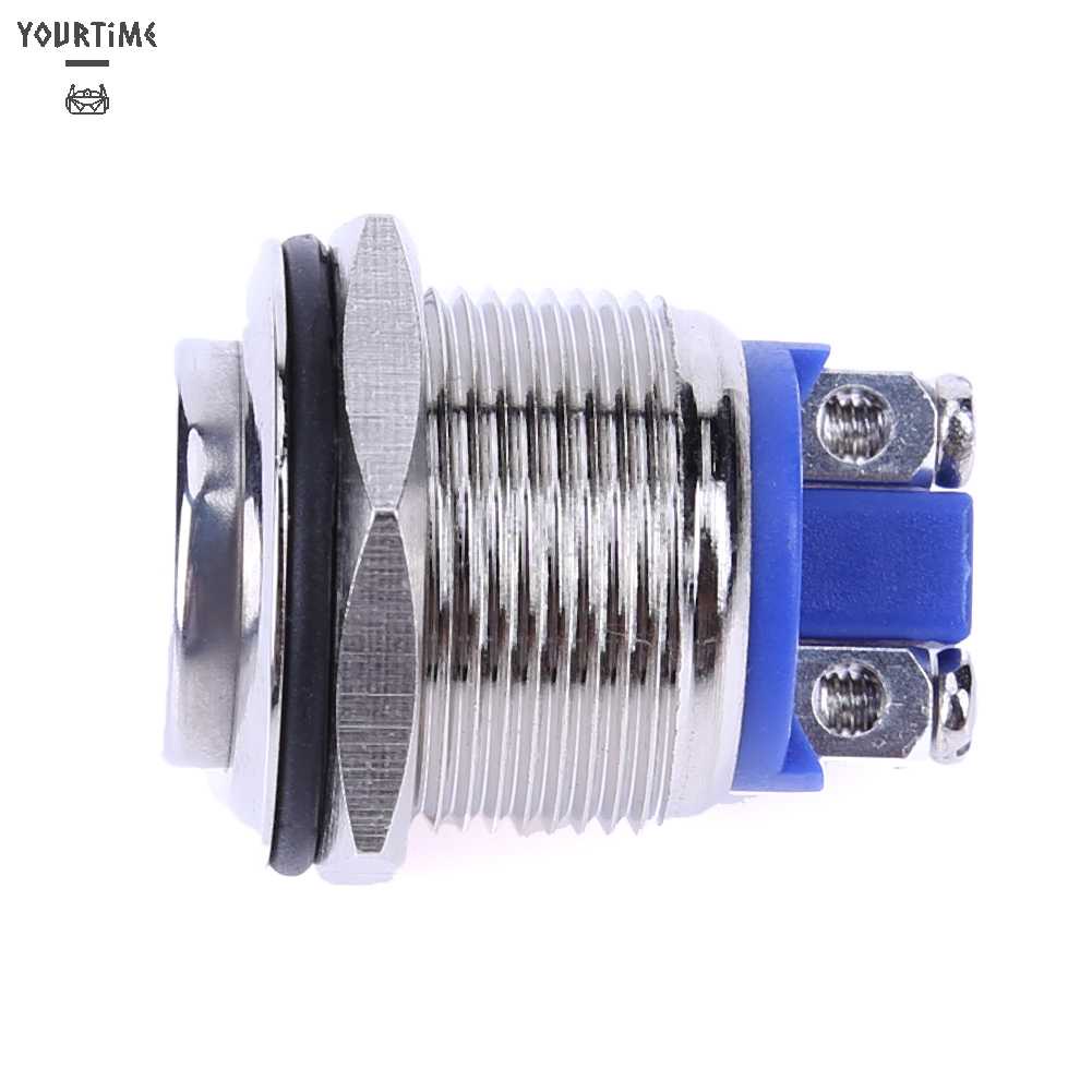 Công Tắc Nút Nhấn Bằng Kim Loại Chống Thấm Nước 19mm 12V Cho Xe Hơi