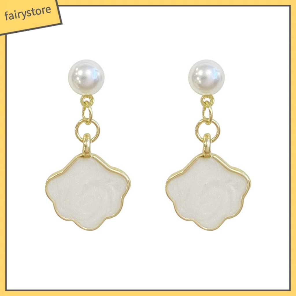 1 Đôi Bông Tai Hình Đám Mây Đính Ngọc Trai Giả Dễ Thương Dành Cho Nữ