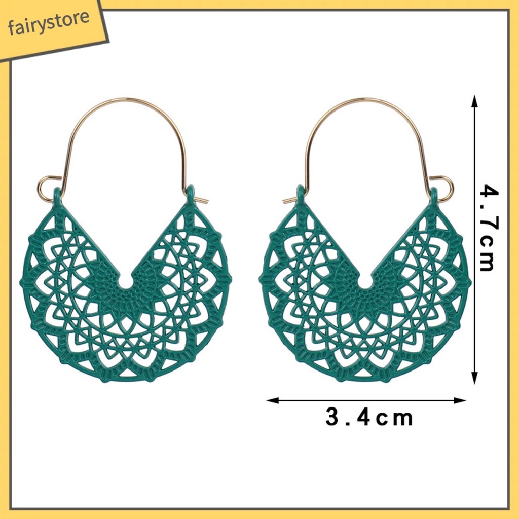 1 Đôi Bông Tai Hình Chữ V Phong Cách Vintage Dành Cho Nữ