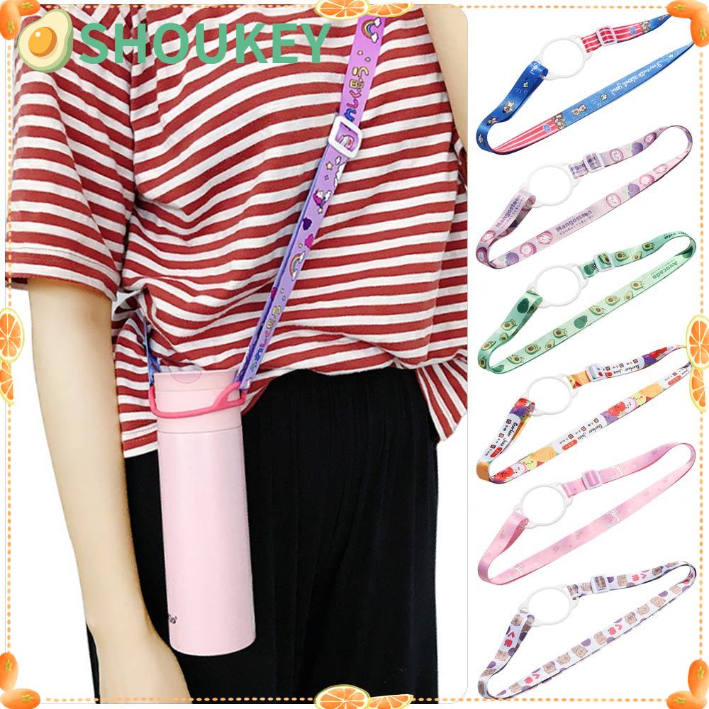 1 Dây Đeo Bình Nước SHOUKEY Có Thể Điều Chỉnh Tiện Dụng Khi Đi Du Lịch