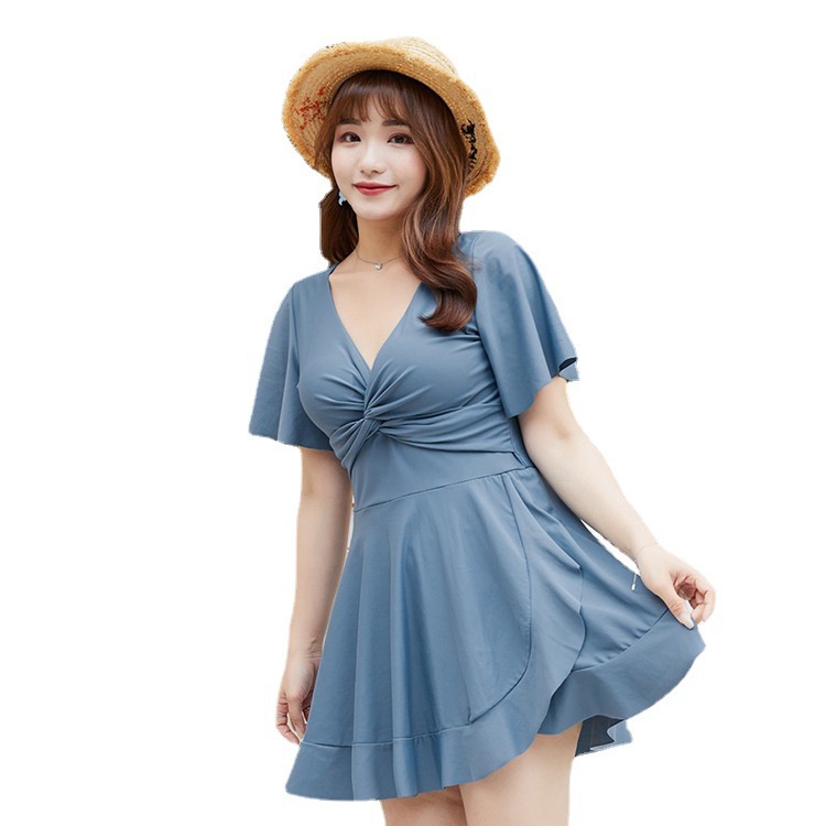 Đồ bơi kích thước lớn, cô gái hơi béo liền váy bơi  AA7517