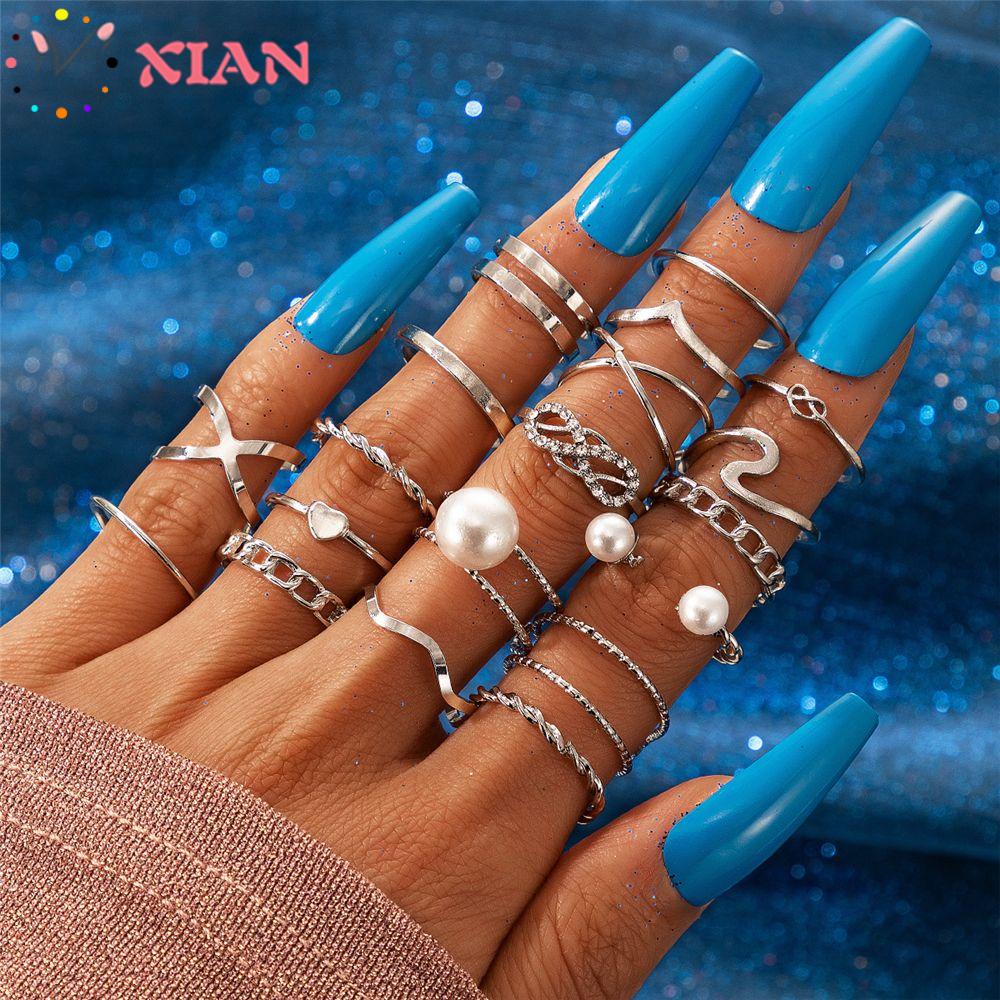 Bộ 18 Nhẫn Thời Trang Phong Cách Bohemian Cá Tính