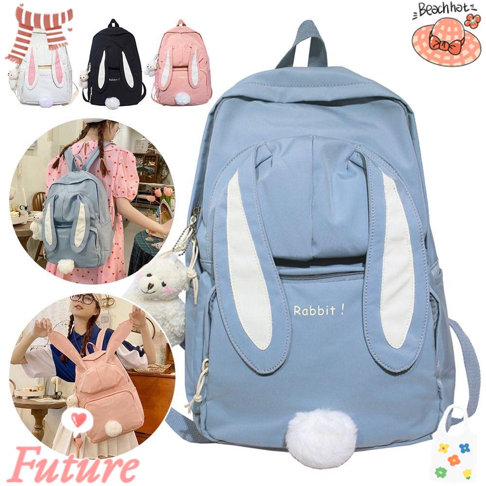 Ba Lô Cỡ Lớn Trang Trí Tai Thỏ Xinh Xắn