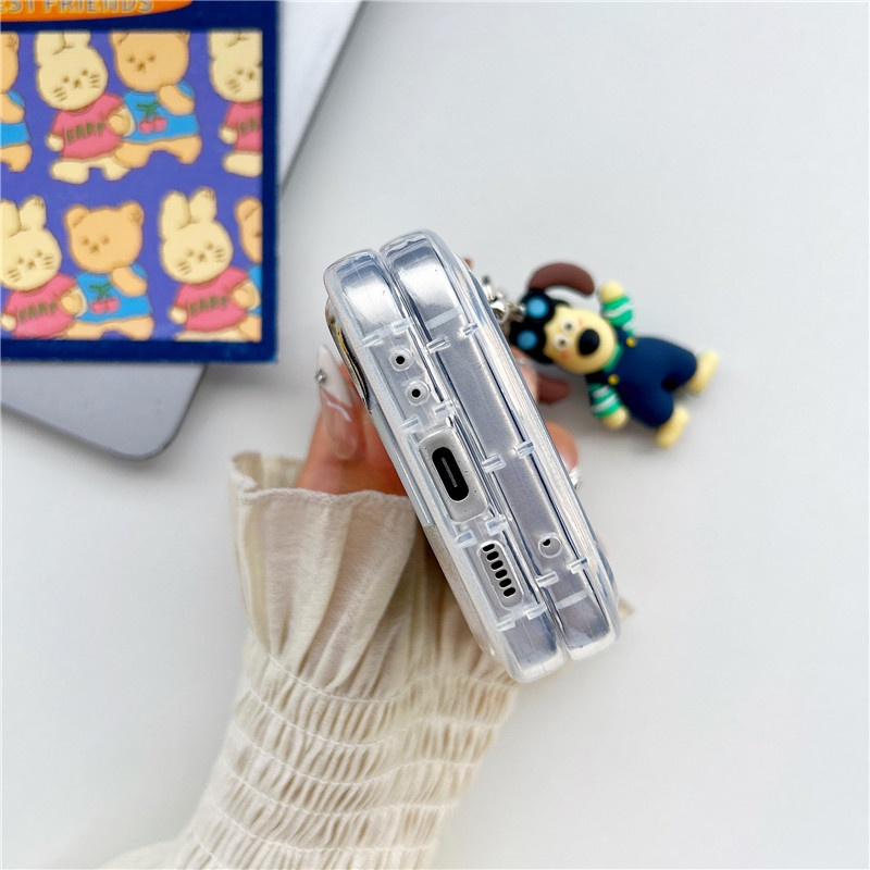 Ốp Điện Thoại Cứng Chống Sốc In Hình Chó Hoạt Hình Dễ Thương Cho Samsung Galaxy Z Flip 4 5G Samsung Galaxy Z Flip 3