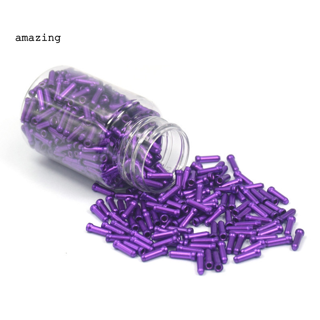 Bộ 200 Nắp Đậy Dây Cáp Xe Đạp Bằng Hợp Kim Nhôm Nhiều Màu Chống Mòn