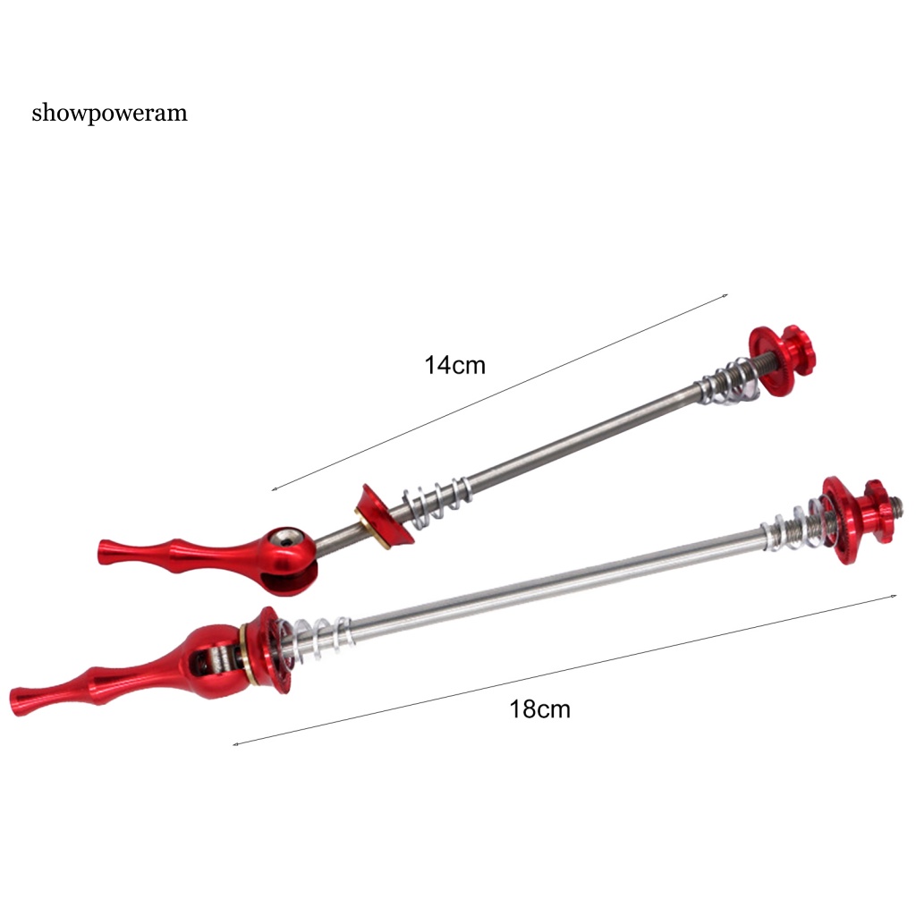 1 Cặp Trục Bánh Xe Đạp Chống Ăn Mòn Siêu Nhẹ Chất Lượng Cao