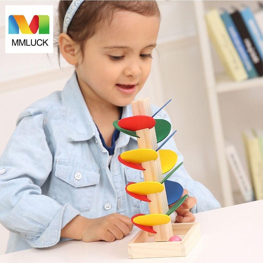 Bộ Đồ Chơi Đường Ray Xoay Theo Phương Pháp Montessori Giúp Phát Triển Trí Thông Minh Cho Bé