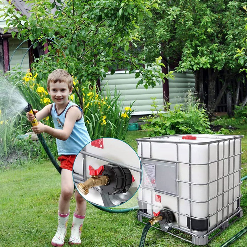 Van Chuyển Đổi Vòi Nước IBC 275-330 Gallon IBC Bằng Đồng Thau