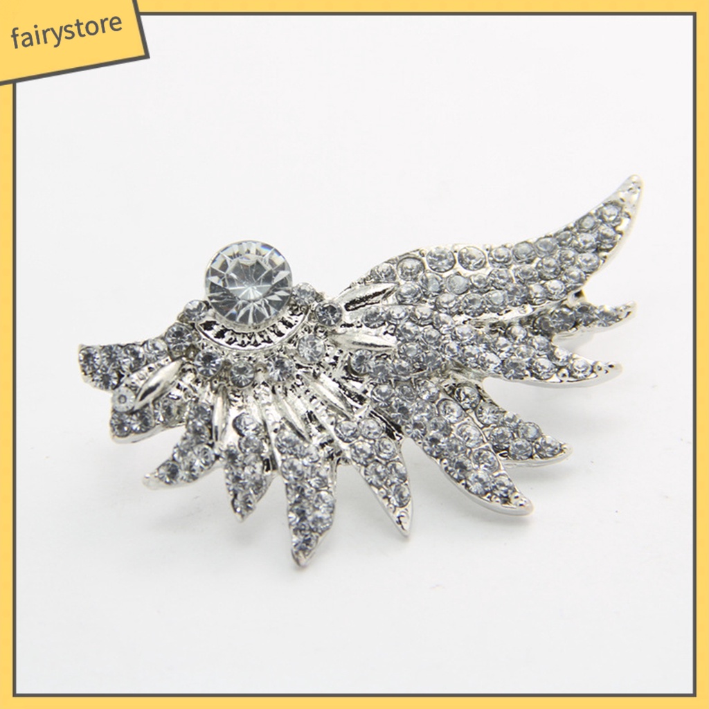 1 Khuyên Vành Tai Hình Đôi Cánh Đính Đá Thời Trang Cho Nữ