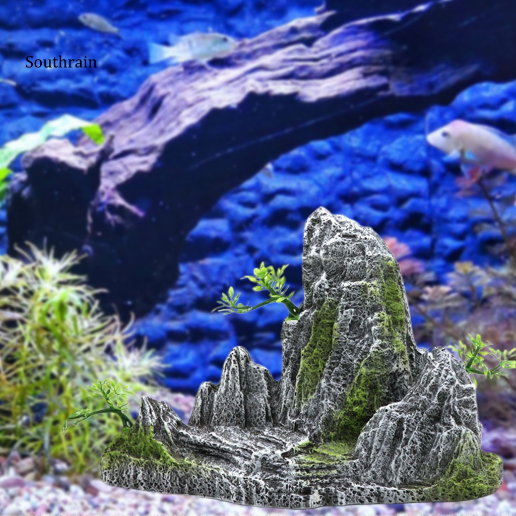 Hòn Non Bộ Bằng Đá Resin Thủ Công Sáng Tạo Trang Trí Bể Cá