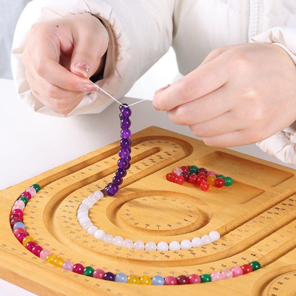 1 Khay Đựng Hạt Làm Trang Sức Bằng Gỗ Tre DIY Trò chơi Gia Dình