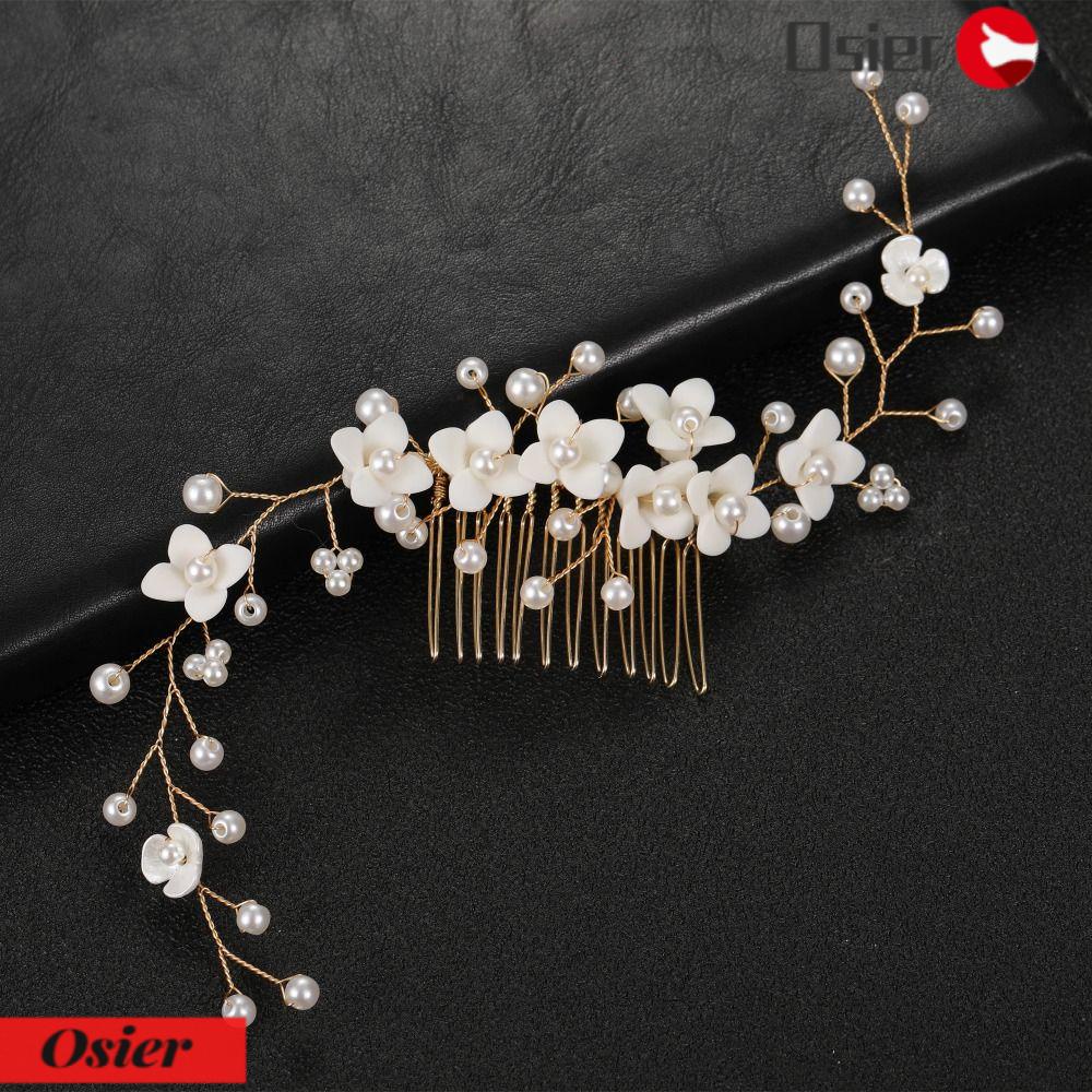 Lược Cài Tóc Hình Hoa Làm Thủ Công Lãng Mạn 1 Cái Cho Đám Cưới