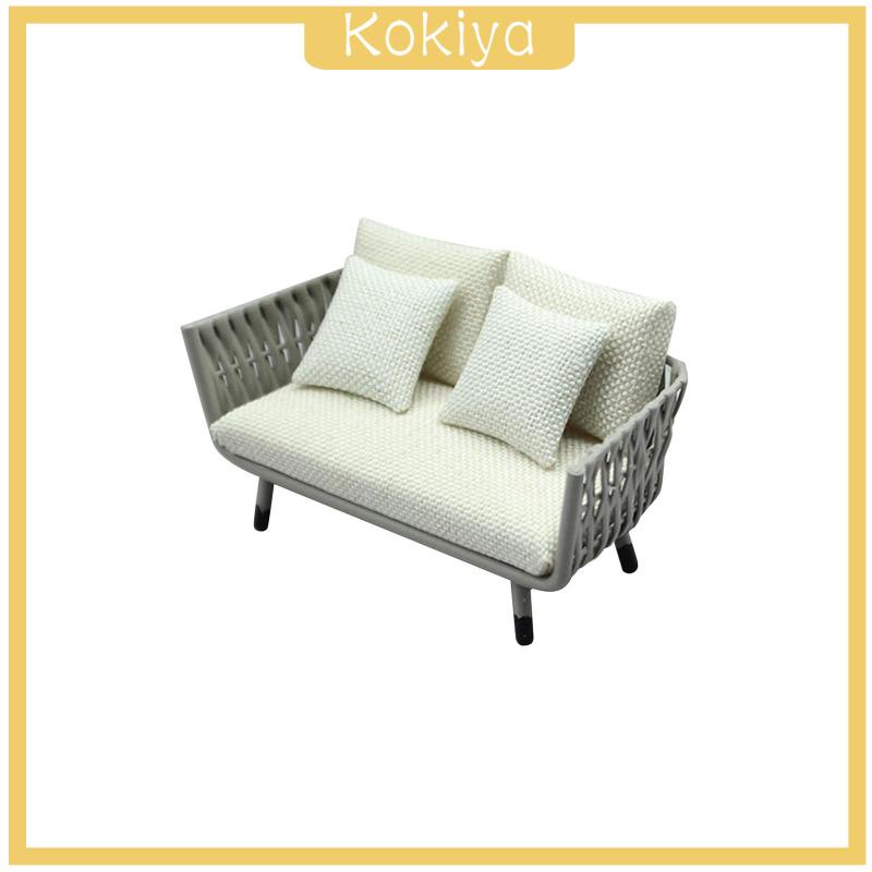 Ghế Sofa Mini Tỉ Lệ 1 / 12 Trang Trí Nhà Búp Bê